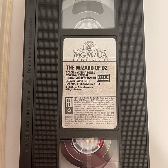 Wizard of Oz VHS Tape, MGM - Picture 3 of 4